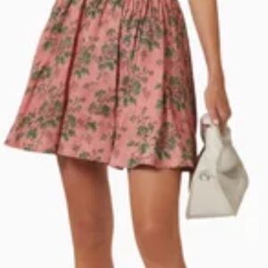 KEEPSAKE the Label Pink Floral Skater Skirt